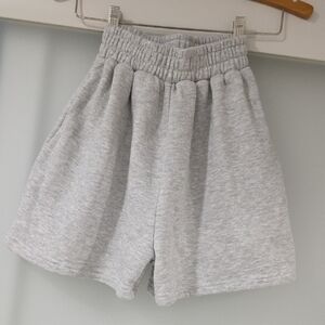 PrettyLittleThing Light Marled Gray Sweat Shorts